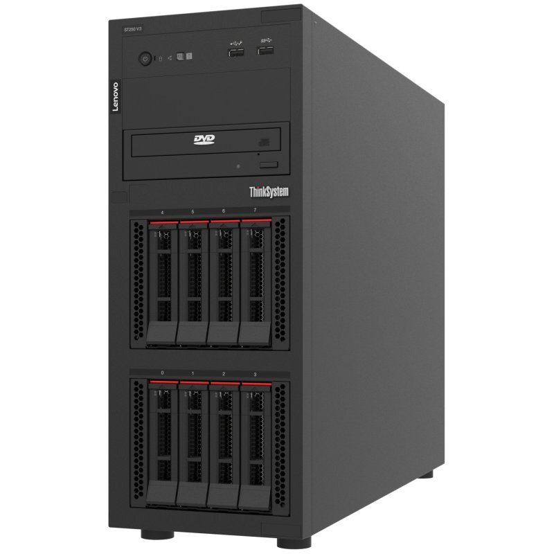 Lenovo ThinkSystem ST250 V3 serveur Tower Intel Xeon 6315P 2,8 GHz 16 Go DDR5-SDRAM 800 W