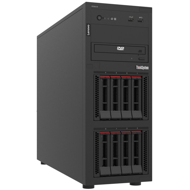 Lenovo ThinkSystem ST250 V3 serveur Tower Intel Xeon 6315P 2,8 GHz 16 Go DDR5-SDRAM 800 W