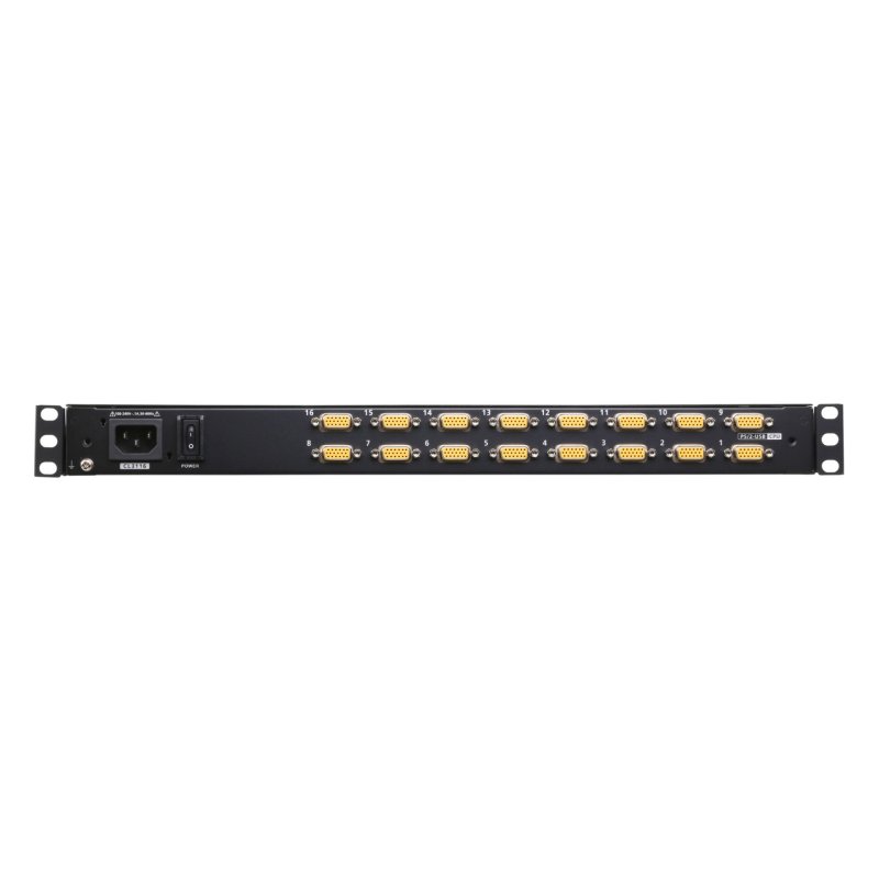 ATEN CL3116NX rack console 47 cm (18.5") 1366 x 768 pixels Metal, Plastic Black 1U