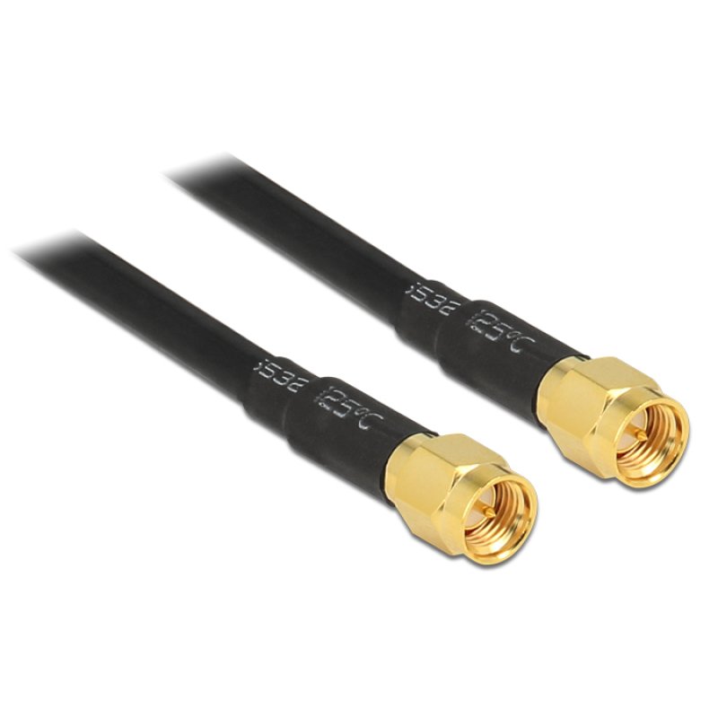 DELOCK HF SMA Stecker SMA Stecker 10m LMR195 low loss