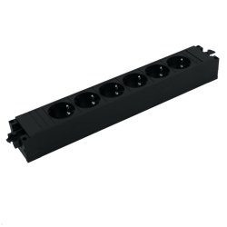 Bachmann 906.12640 multiprise 6 sortie(s) CA Intérieure Noir