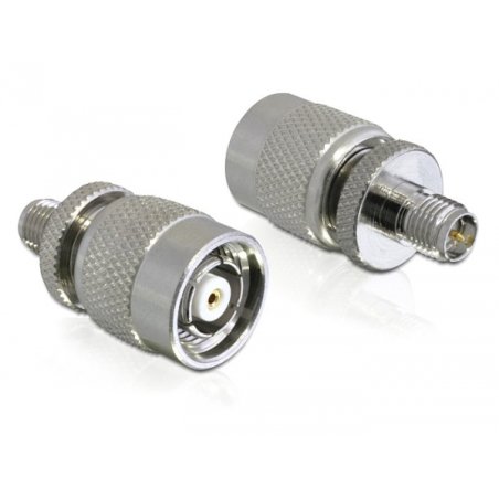 DeLOCK 88411 changeur de genre de câble RP-SMA RP-TNC Argent