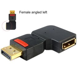 DeLOCK 65377 cable gender changer DisplayPort Black