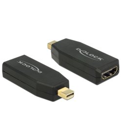DELOCK Adapter mini DisplayPort 1.2 Stecker HDMI Buchse schwarz 4K Passiv