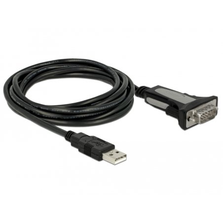 DELOCK Adapter USB 2.0 Typ-A zu 1 x Seriell RS-232 DB9 4 m