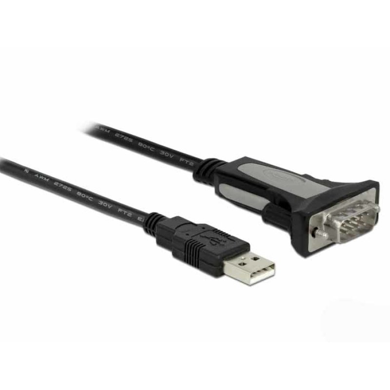 DELOCK Adapter USB 2.0 Typ-A zu 1 x Seriell RS-232 DB9 4 m