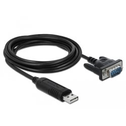 DELOCK Adapter USB 2.0 Typ-A zu 1 x Seriell RS-485 DB9 mit 15 kV ESD Schutz