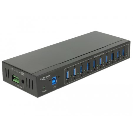 DeLOCK 63919 hub & concentrateur USB 3.2 Gen 1 (3.1 Gen 1) Micro-B 5000 Mbit/s Noir