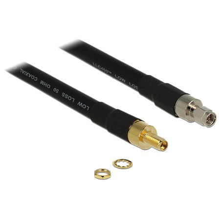 DELOCK HF SMA Stecker SMA Buchse 1 m CFD400 low loss