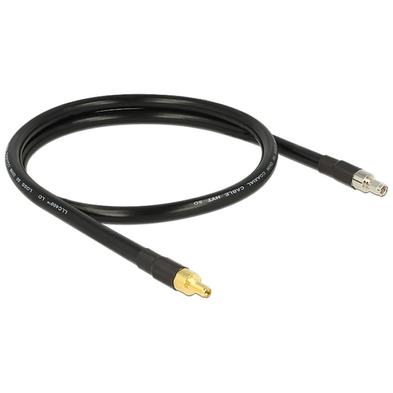 DELOCK HF SMA Stecker SMA Buchse 1 m CFD400 low loss