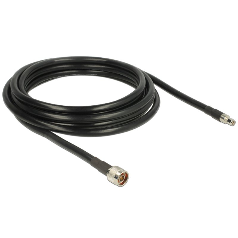 DELOCK HF N Stecker RP-SMA Stecker 5 m CFD400 low loss