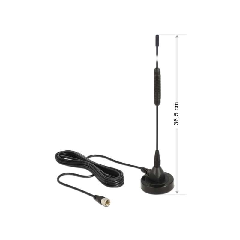 DeLOCK 12412 network antenna Omni-directional antenna F-type 0 dBi