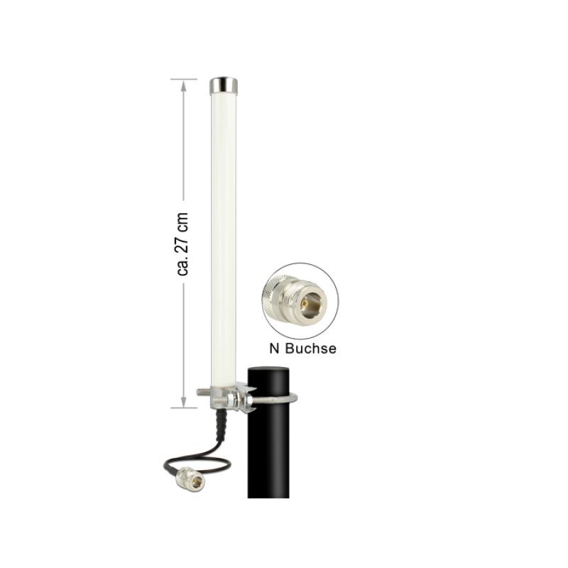 DeLOCK 12491 antenne Antenne omni-directionnelle Type-N 6,5 dBi