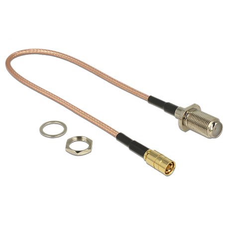DeLOCK 13024 câble coaxial RG-316 0,25 m F SMB Marron