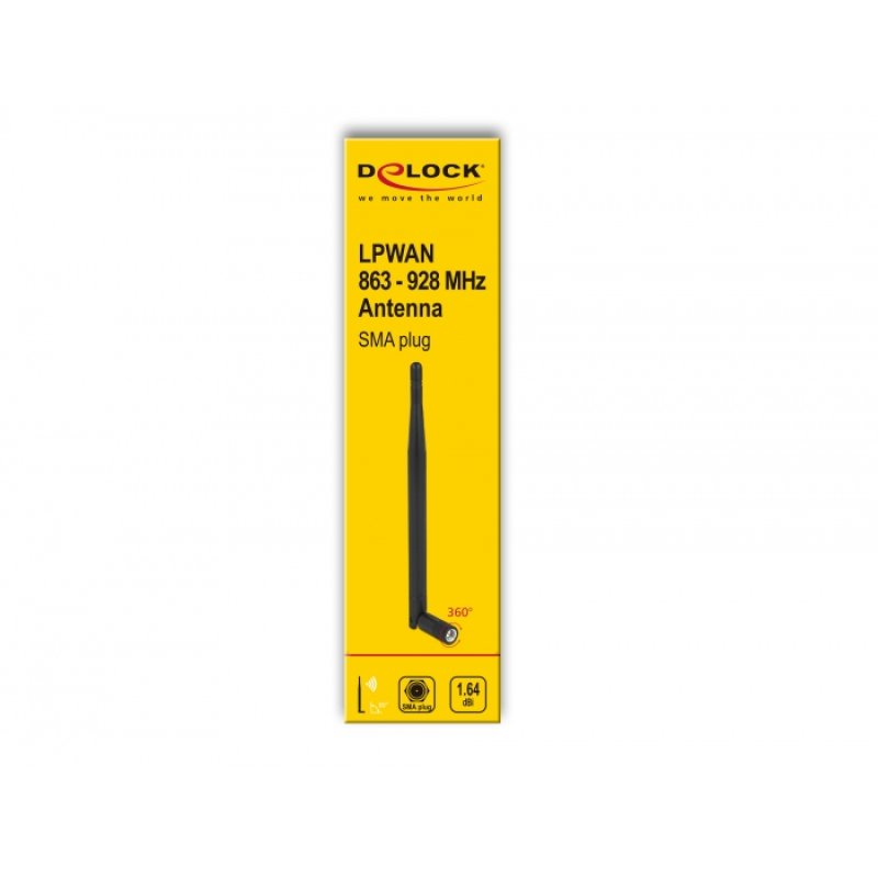 DeLOCK 12616 network antenna Omni-directional antenna SMA 1.64 dBi