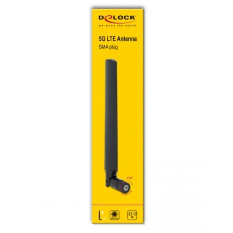 DeLOCK 12633 network antenna Omni-directional antenna SMA 2.3 dBi