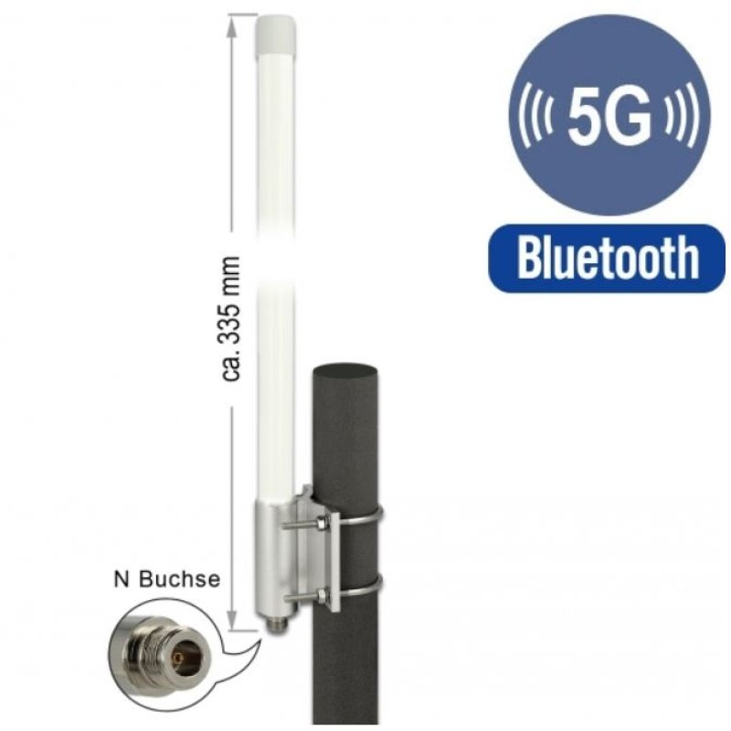 DeLOCK 12631 network antenna Omni-directional antenna N-type 2.93 dBi