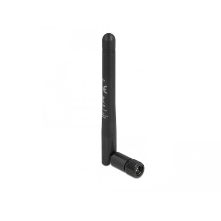 DeLOCK 5G 3.3 - 5.0 GHz Antenna SMA plug -1.0 - 4.5 dBi 10.9 cm omnidirectional with tilt joint and flexible material