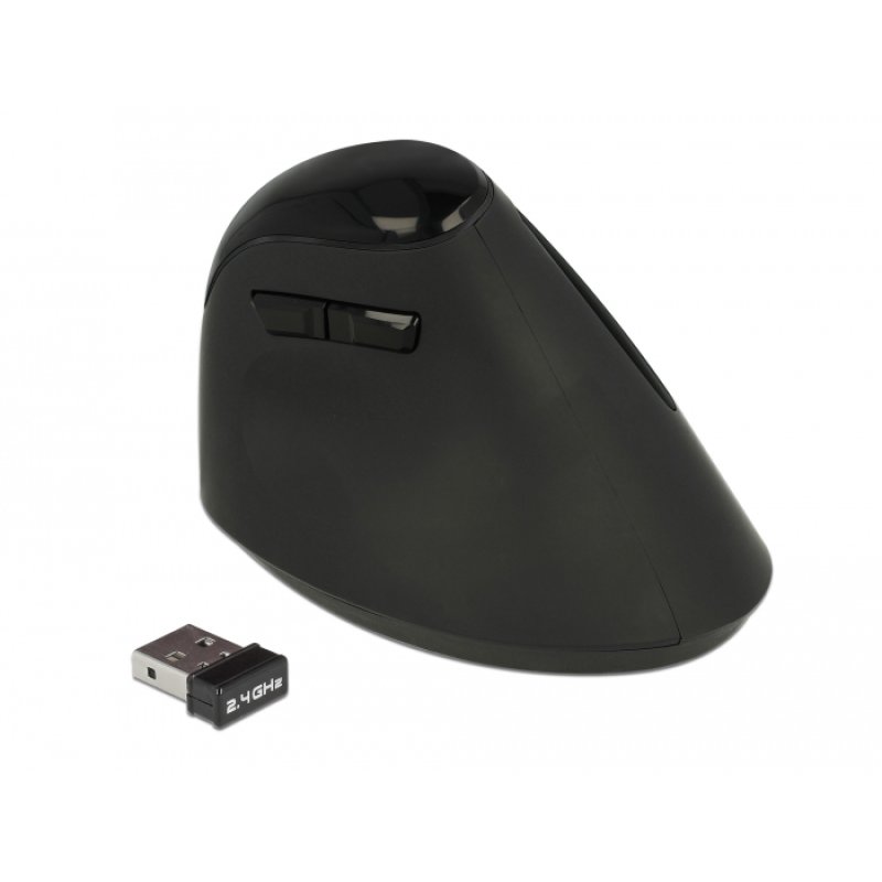 DELOCK Ergonomische USB Maus vertikal - kabellos