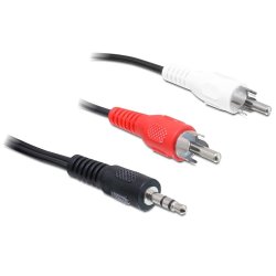 DeLOCK 84942 audio cable 3 m 3.5mm 2 x RCA Black, Red, White