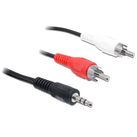 DeLOCK 84942 câble audio 3 m 3,5mm 2 x RCA Noir, Rouge, Blanc