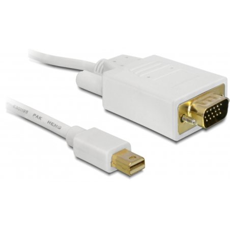 DELOCK Kabel DP mini St VGA St 3m weiss