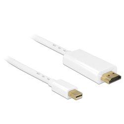 DeLOCK 83708 video cable adapter 3 m Mini DisplayPort HDMI White
