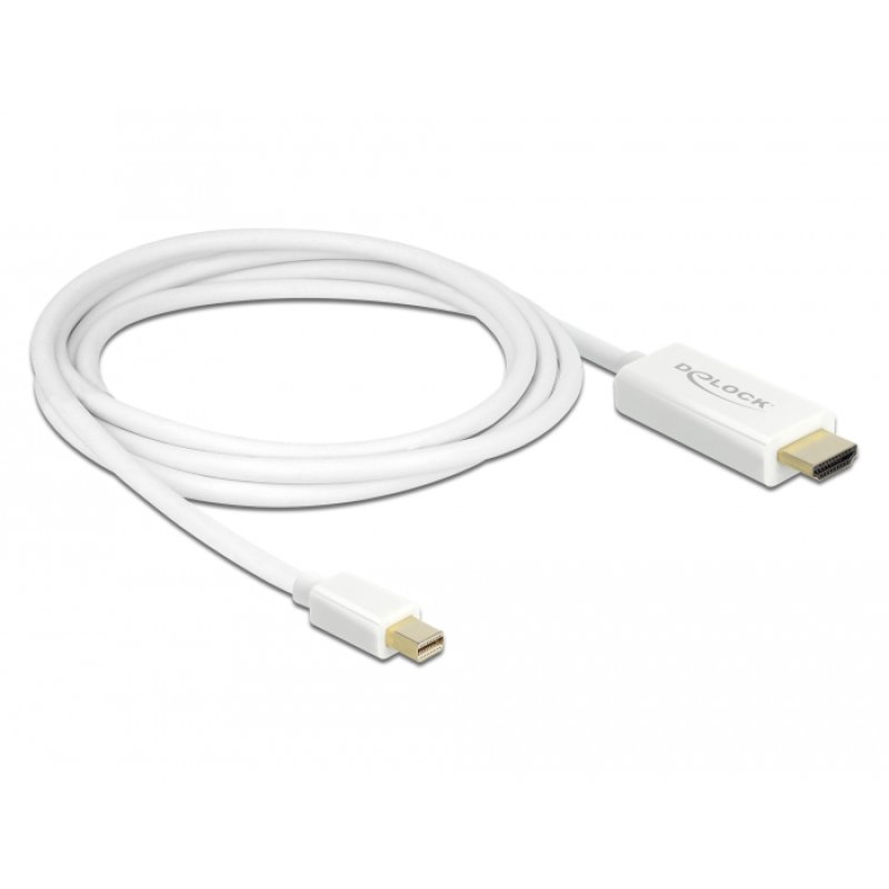 DeLOCK 83707 video cable adapter 2 m Mini DisplayPort HDMI White