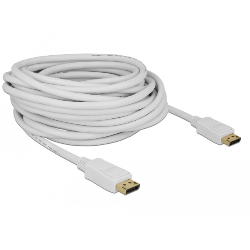 DeLOCK 84863 câble DisplayPort 10 m Blanc