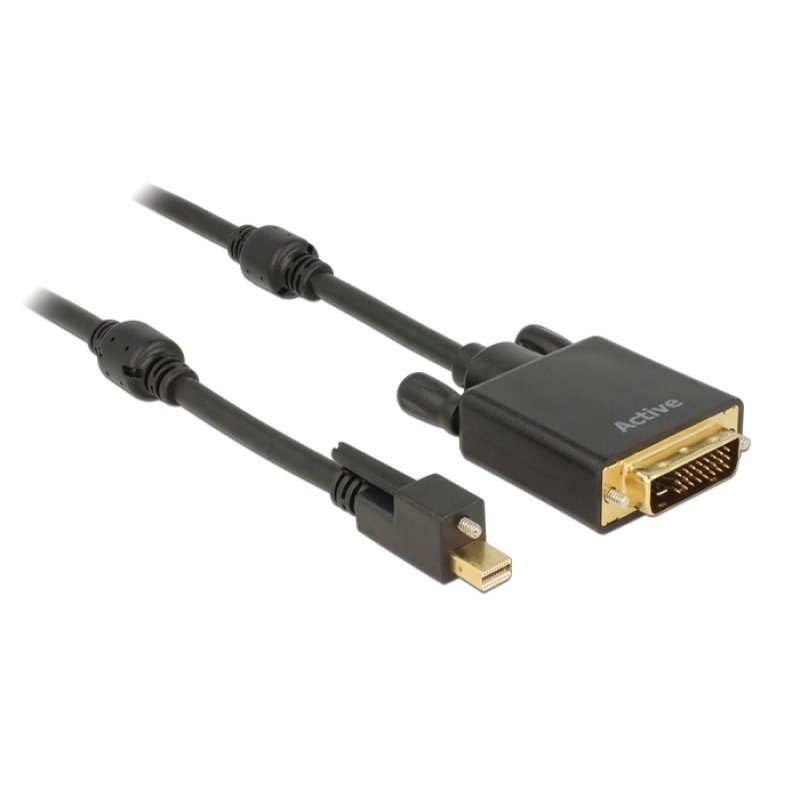 DeLOCK 85637 câble vidéo et adaptateur 5 m Mini DisplayPort DVI Noir