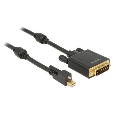 DeLOCK 85637 câble vidéo et adaptateur 5 m Mini DisplayPort DVI Noir