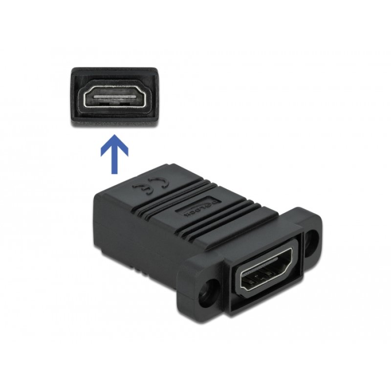 DeLOCK Easy 45 HDMI Adapter straight