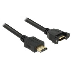 DeLOCK 1m 2xHDMI HDMI cable HDMI Type A (Standard) Black