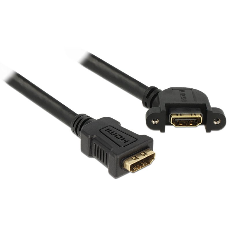 DeLOCK 0.25m 2xHDMI HDMI cable HDMI Type A (Standard) Black
