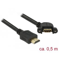 DeLOCK 85467 HDMI cable 0.5 m HDMI Type A (Standard) Black