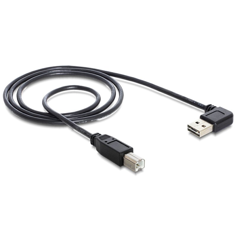 DELOCK Kabel EASY USB 2.0-A 90G gewinkelt B Stecker/Stecker 3 m