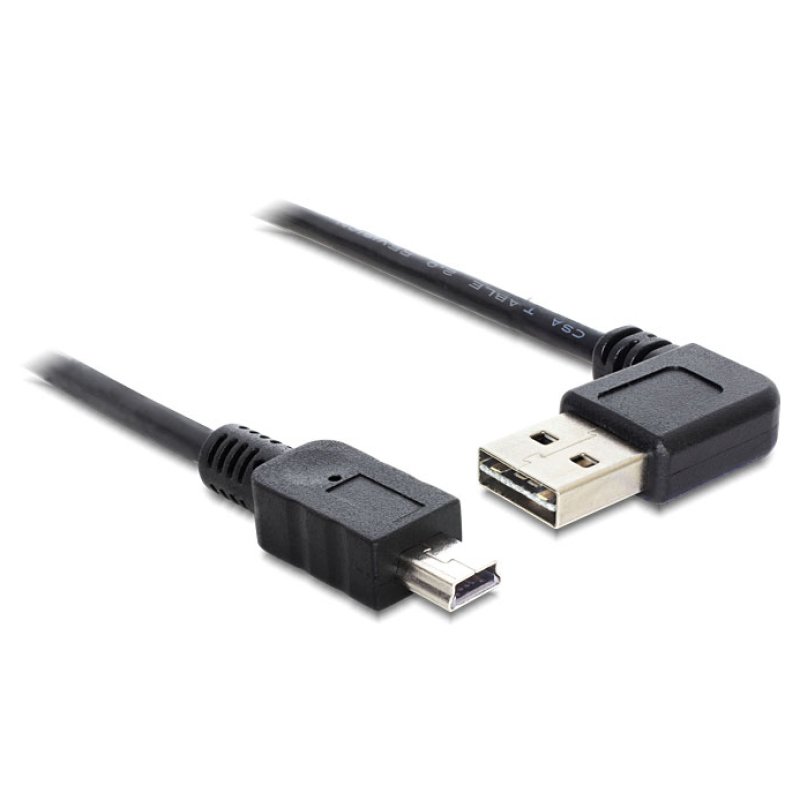 DeLOCK 2m USB 2.0 A - miniUSB m/m câble USB USB A Mini-USB A Noir