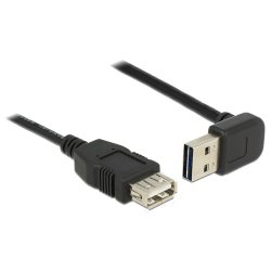 DeLOCK 2m, USB 2.0-A - USB 2.0-A câble USB USB A 0,48 Gbit/s Noir