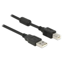 DeLOCK 83566 câble USB USB 2.0 1 m USB A USB B 0,48 Gbit/s Noir