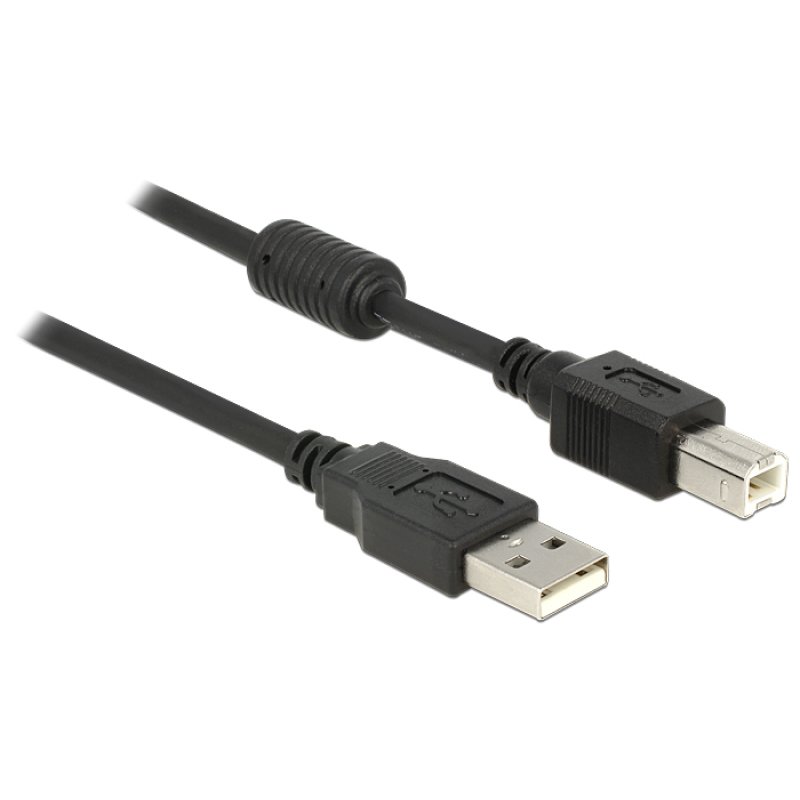 DeLOCK 83566 câble USB USB 2.0 1 m USB A USB B 0,48 Gbit/s Noir