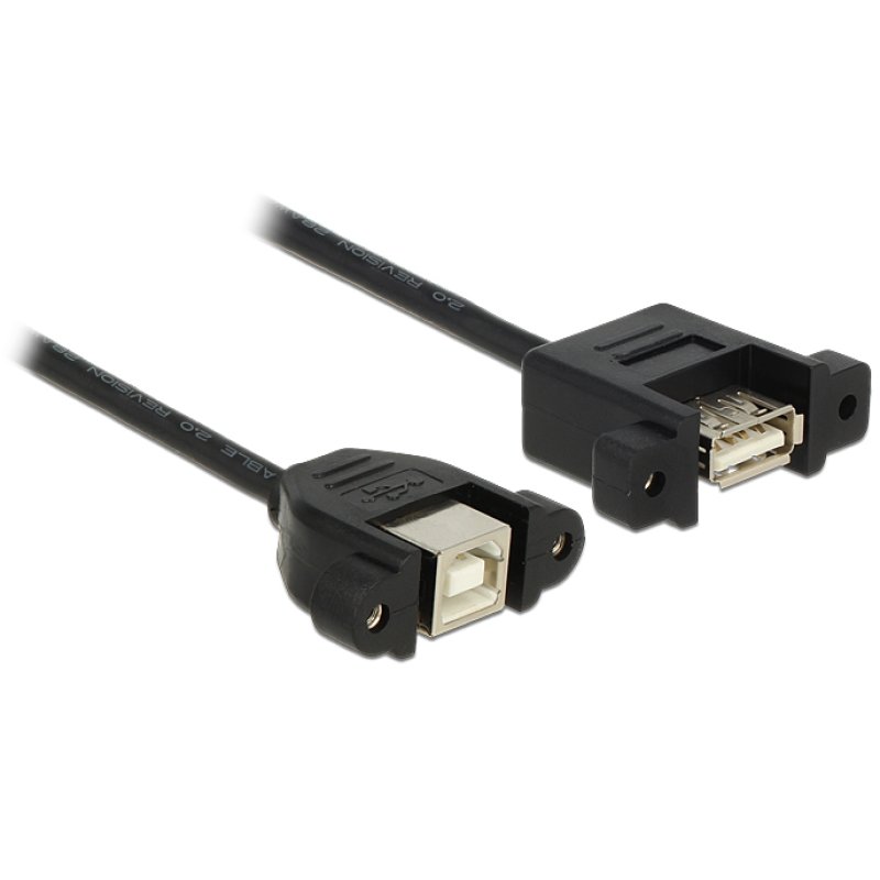DELOCK Kabel USB 2.0 B Buchse zum Einbau USB 2.0 A Buchse zum Einbau 0.25 m