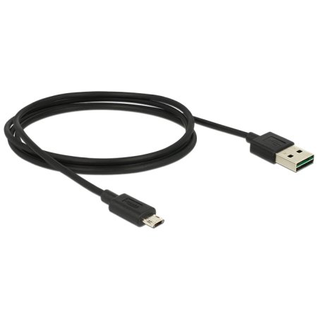 DeLOCK 83844 USB cable USB 2.0 1 m USB A Micro-USB B 0.48 Gbit/s Black