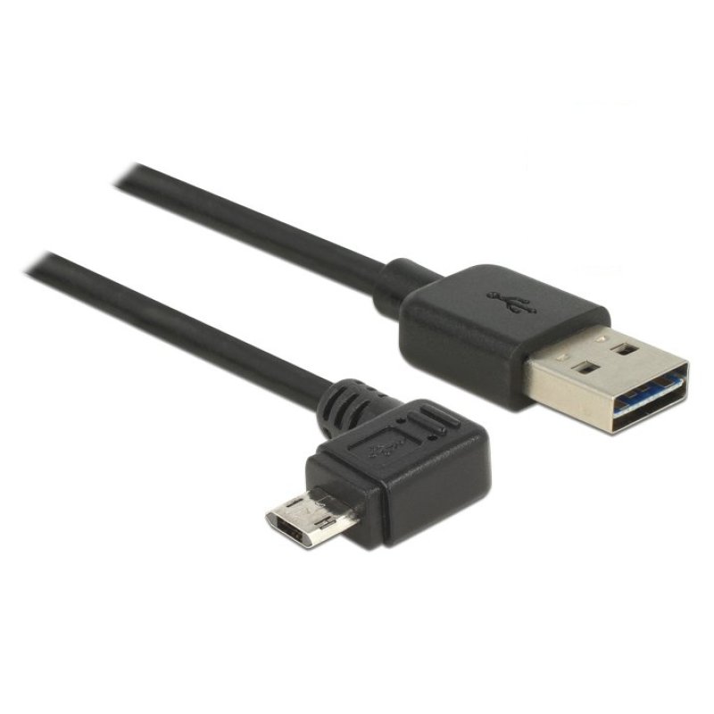 DeLOCK 83853 câble USB USB 2.0 2 m USB A Micro-USB B Noir