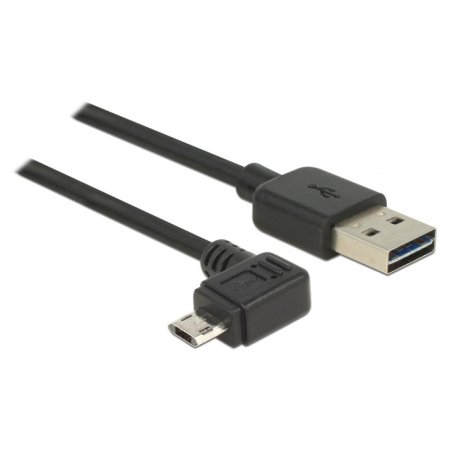 DELOCK Kabel EASY USB 2.0-A EASY Micro-B links/rechts gewinkelt Stecker/Stecker 2m