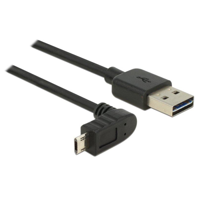 DeLOCK 83848 câble USB USB 2.0 1 m USB A Micro-USB B Noir