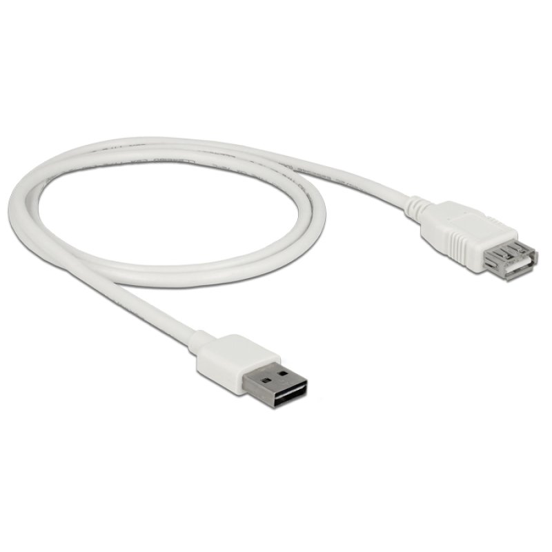DeLOCK 85199 USB cable USB 2.0 1 m USB A 0.48 Gbit/s White