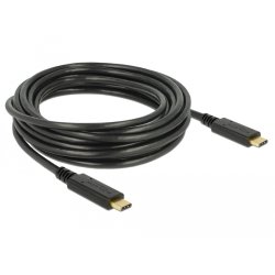 DeLOCK 85206 câble USB USB 2.0 4 m USB C 0,48 Gbit/s Noir