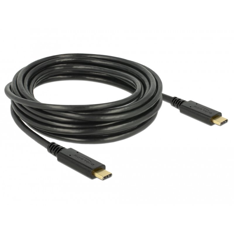 DeLOCK 85206 câble USB USB 2.0 4 m USB C 0,48 Gbit/s Noir