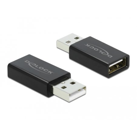 DELOCK USB 2.0 Adapter Typ-A Stecker zu Typ-A Buchse Datenblocker