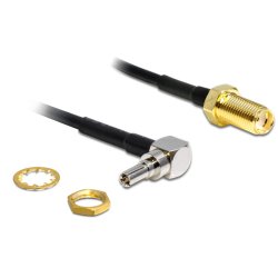 DELOCK HF Adapterkabel CRC-9 Stecker SMA Buchse 200mm